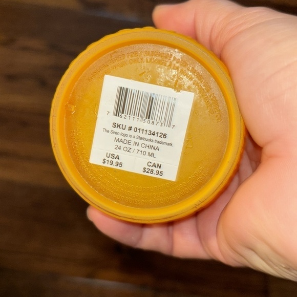 Starbucks 2022 Orange Mango Jeweled Gradient 24oz Venti Tumbler Cold Cup - Picture 2 of 4